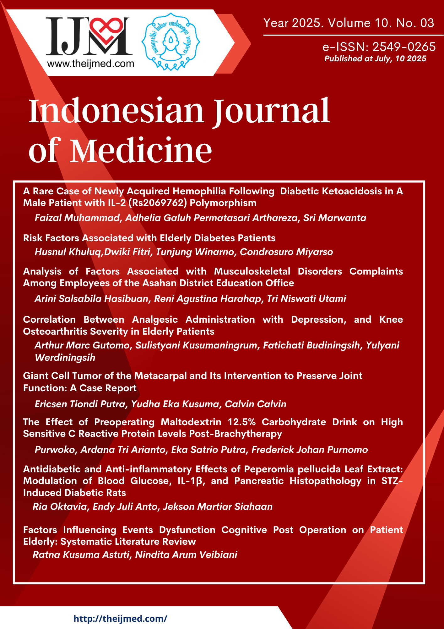 					View Vol. 10 No. 3 (2025)
				
